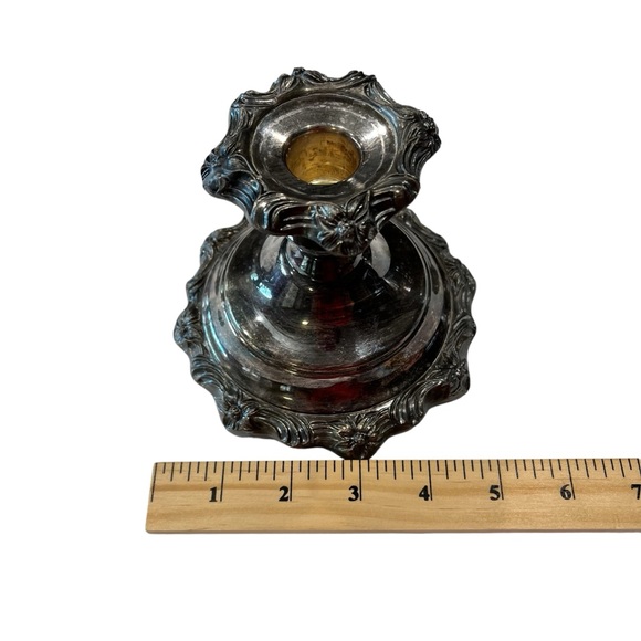 Vintage Sheridan E.P.S Silver Plated Candle Candlestick Holder 4” - Picture 10 of 10